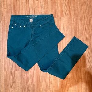 Refuge Women's Deep Teal Skinny Jeans